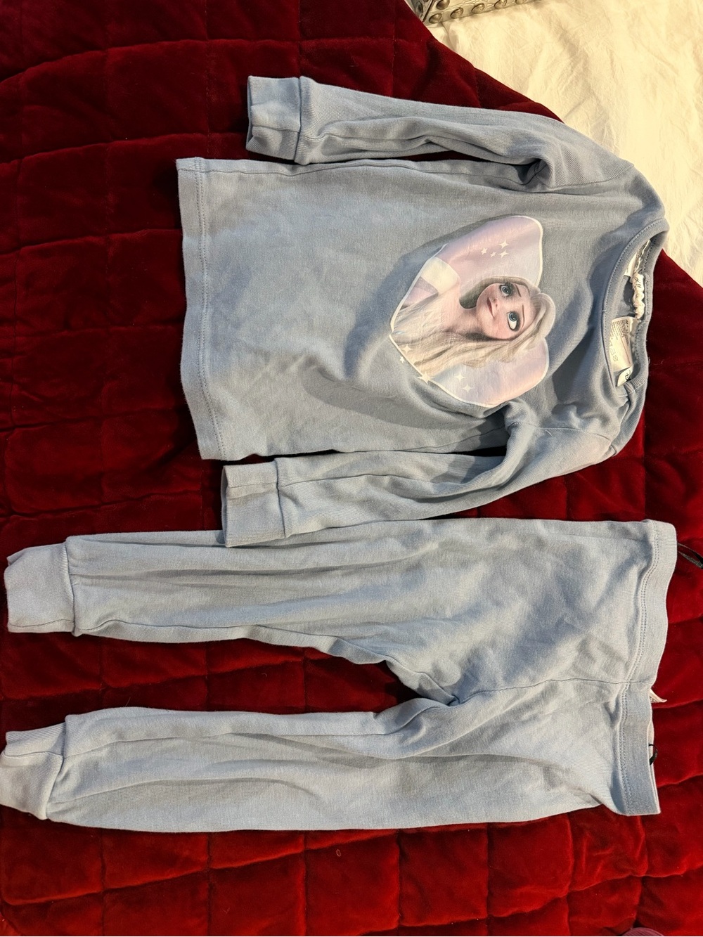 Disney Light Blue Frozen Elsa Sweatpants & Top Set